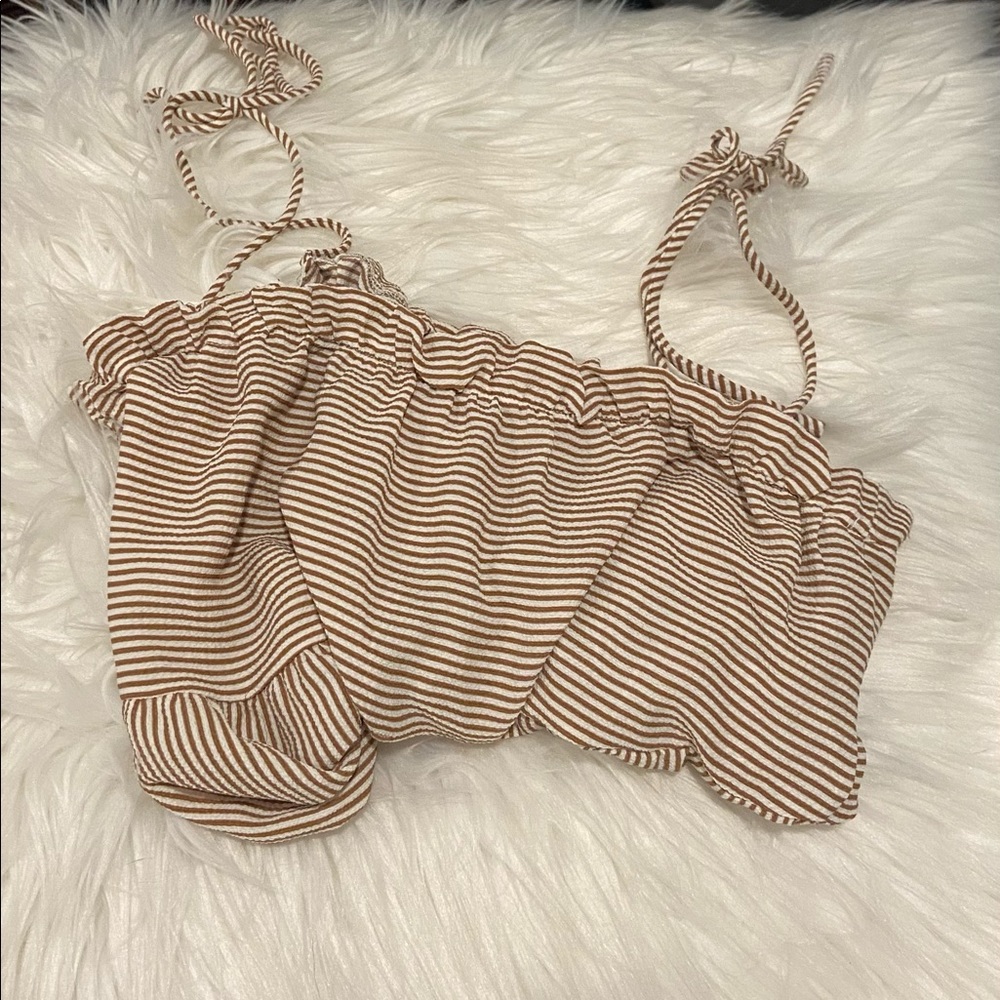 LA hearts tie top